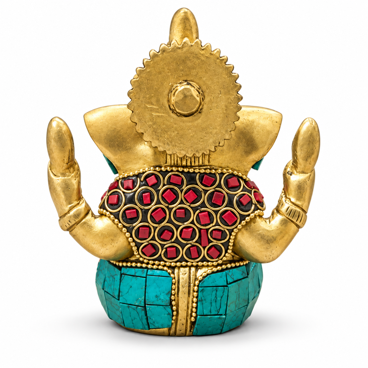Ganesh Statue with Multicolour Stoneimage 5