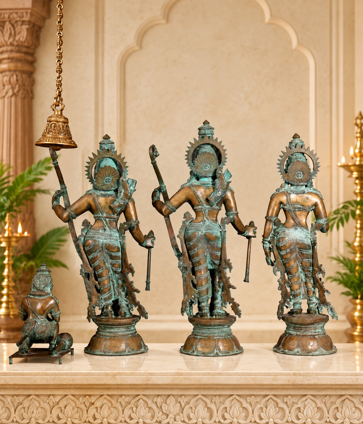 Pure Bronze Ramdarbar set 30 Inches 85 Kg Approx.image 5