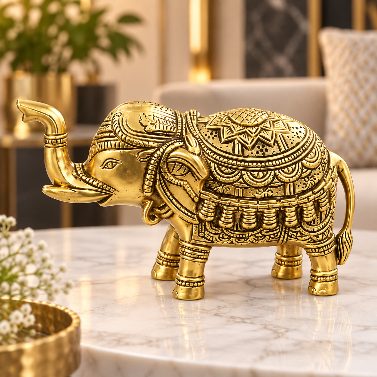 BRASS ELEPHANT 1.100 KGimage 3