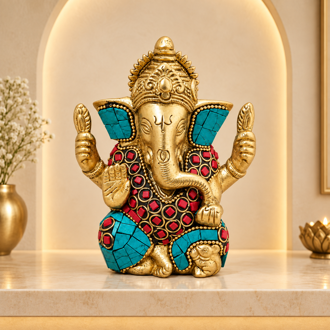 Brass Ganesh Idol