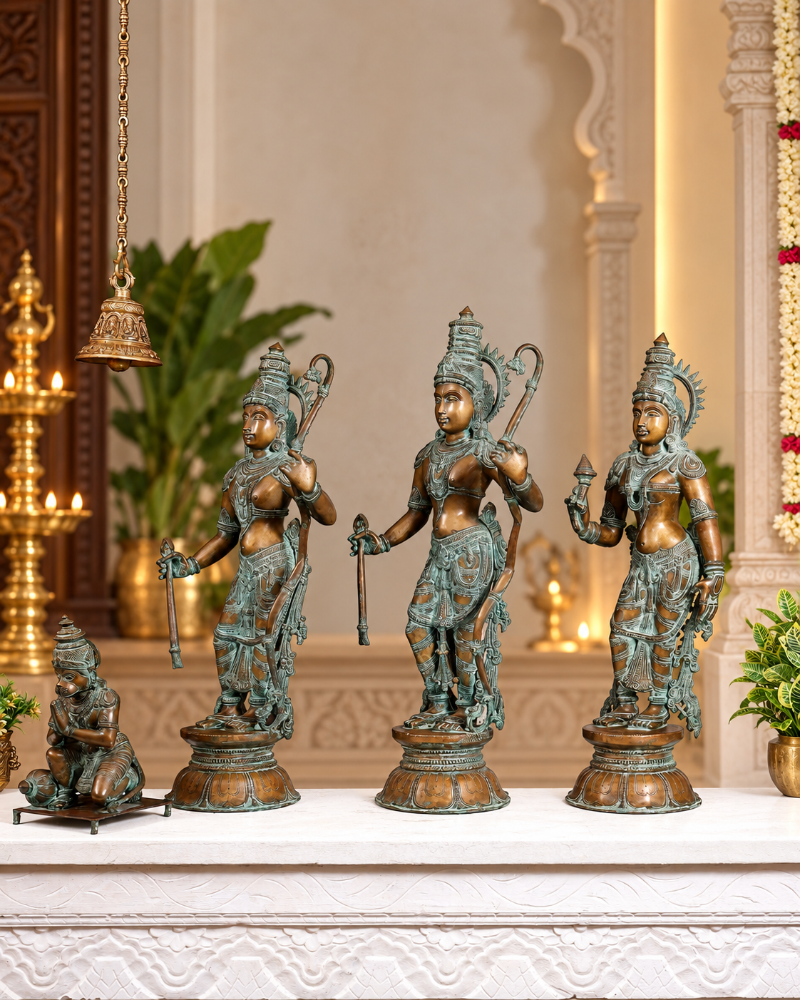 Pure Bronze Ramdarbar set 30 Inches 85 Kg Approx.image 4