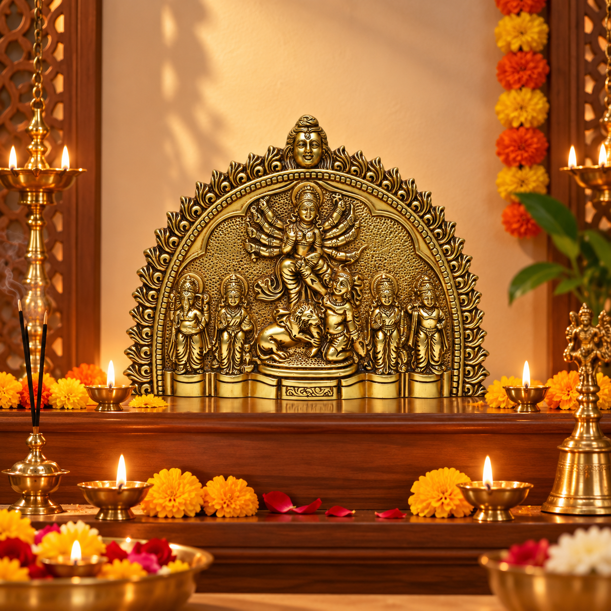 Brass Durga