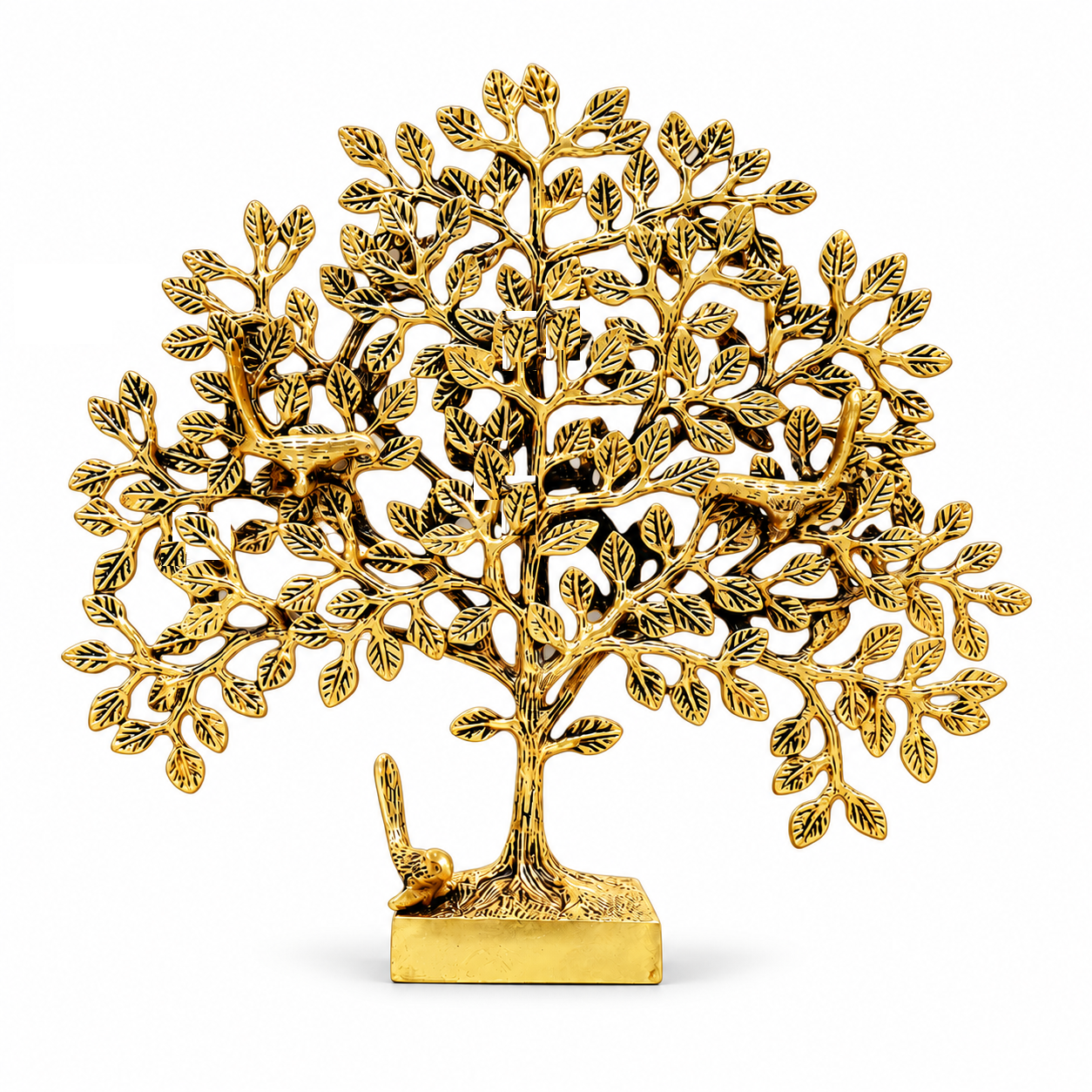 Brass Tree of Life  Kalpavriksha  12 Inchesimage 2