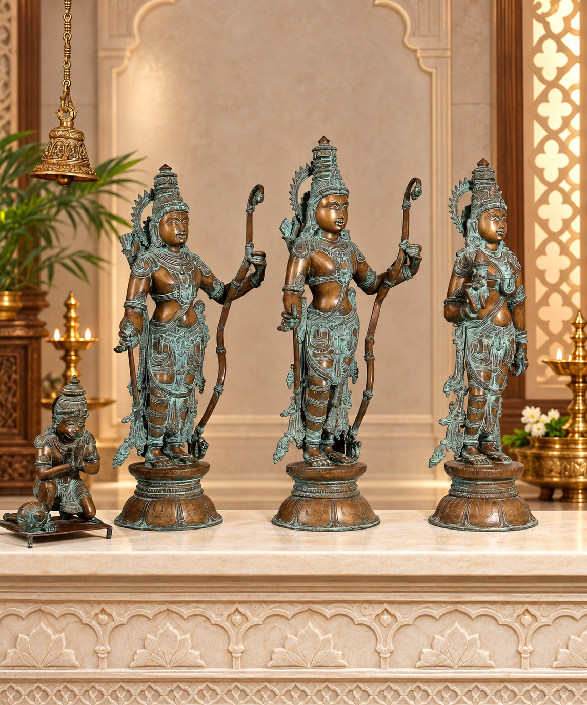 Pure Bronze Ramdarbar set 30 Inches 85 Kg Approx.image 3