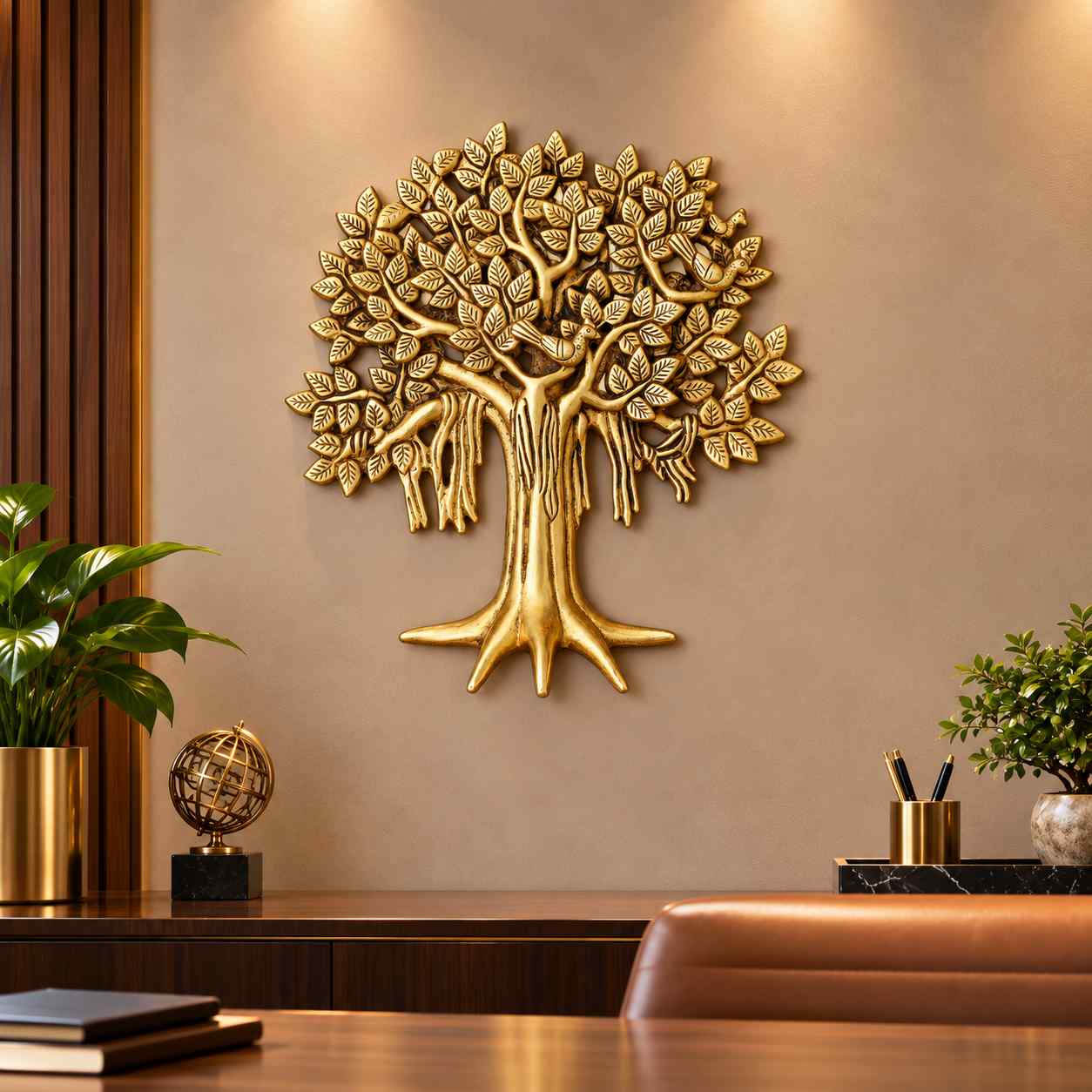 Brass Kalpavriksha Tree Wall Hangingimage 5