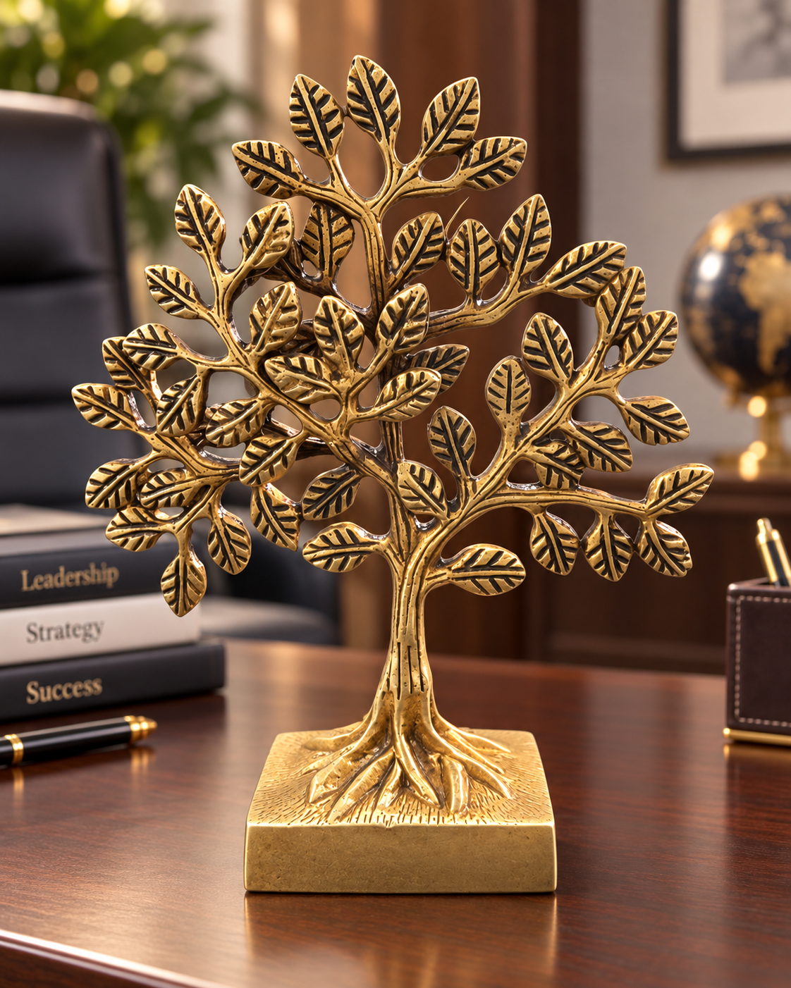 Brass Tree Square Base 650 Gram