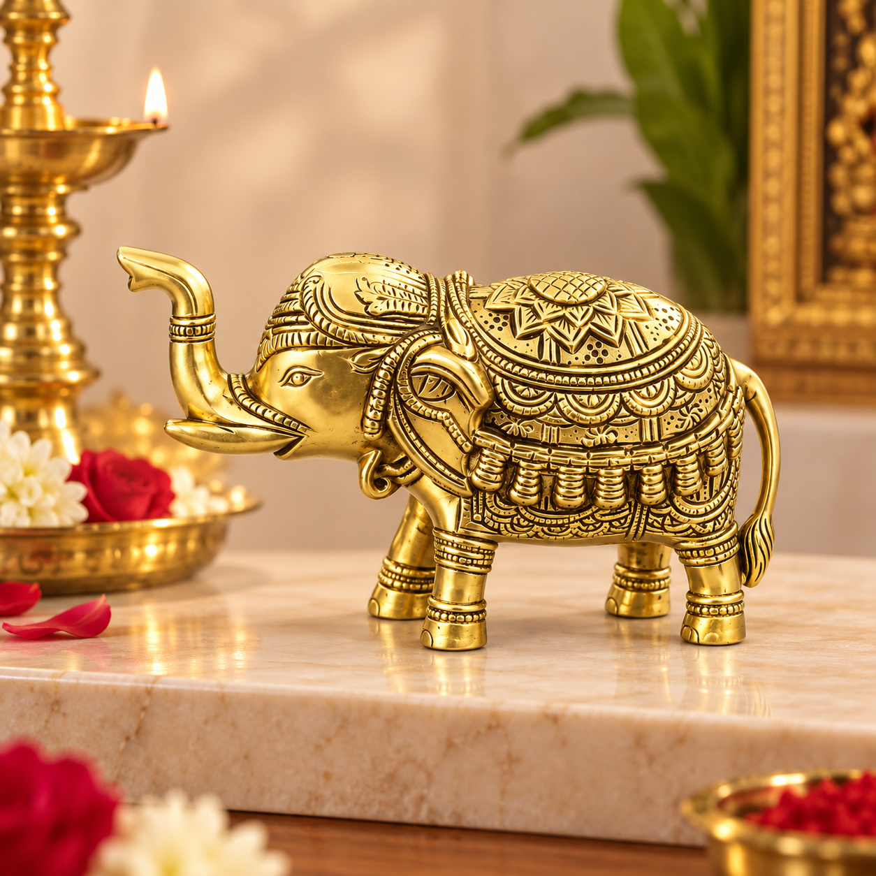 BRASS ELEPHANT 1.100 KG