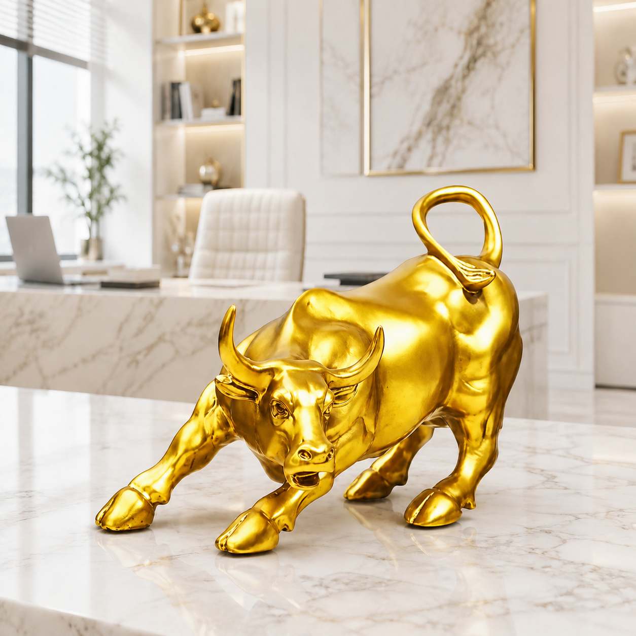 Brass Charging Bull