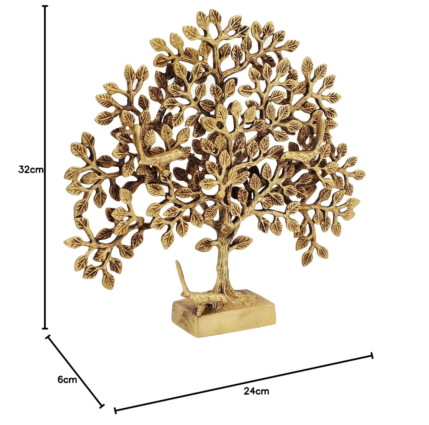 Brass Tree of Life  Kalpavriksha  12 Inchesimage 5